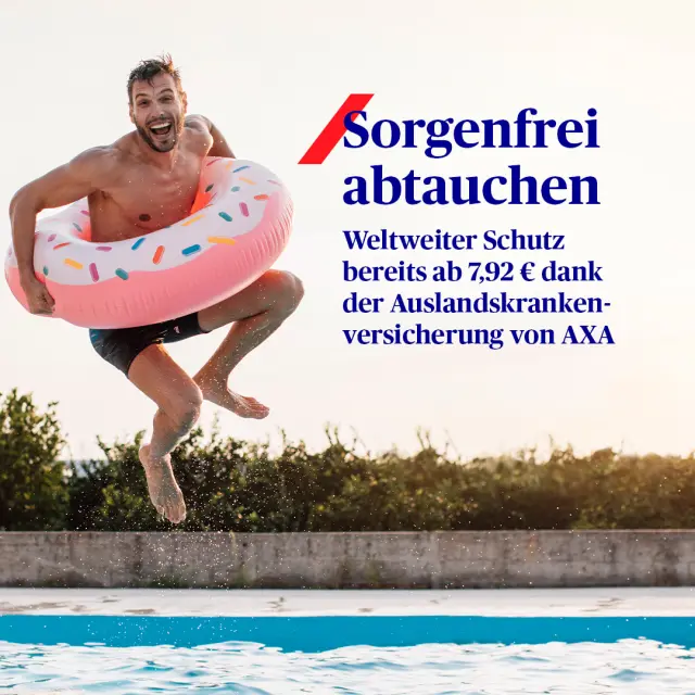 AXA Auslandskrankenversicherung – Sorgenfrei abtauchen